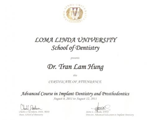 Master’s Degree of Prosthodontics