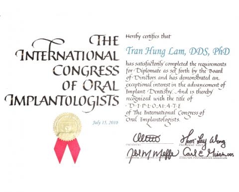 The international congress of oral impantologists
